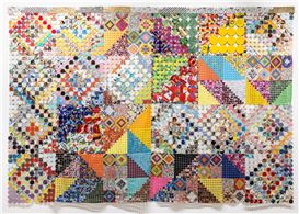 Discarded Packaging and Labels Find New Life in Kelly Kozma’s Vibrant Patchworks