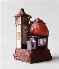 John Miller Warps Reality with Giant Strawberry and Miniature Worlds at Kunsthalle Marcel Duchamp