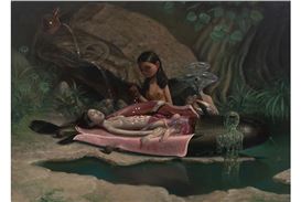 Roby Dwi Antono Explores Water, Myth, and Environment in "Tilik Belik" at Almine Rech Paris
