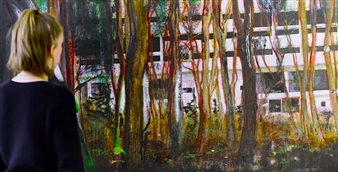Peter Doig, “Cabin Essence,” 1993-1994