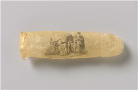 Rare 19th-century condom with erotic etching goes on display at Dutch museum