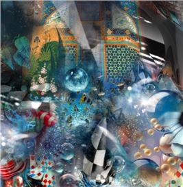 Naeemeh Kazemi's 'Bubble Land' plunges viewers into a theatrical underwater world at Leila Heller Gallery