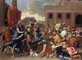 NICOLAS POUSSIN, “The Abduction of the Sabine Women,” (1633-34)