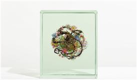 Dustin Yellin on Nature, Time, and Consciousness at Almine Rech in New York