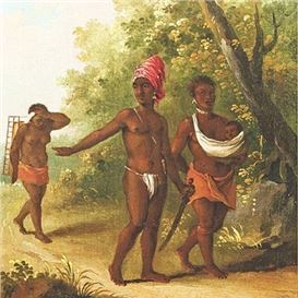 Export Bars Placed on Two Paintings by 18th Century Artist Agostino Brunias