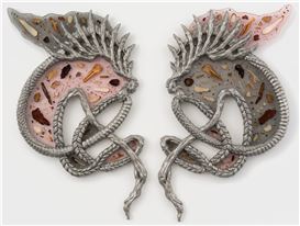 Chinese Herbs Suspended in Resin Usher in Healing in Wen Liu’s Skeletal Sculptures