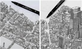 Artist Spends 1,000 Hours Drawing Stunningly Detailed Snapshot of Central London