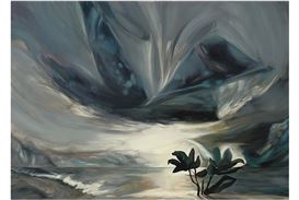 Emma Webster's "Vapors" exhibition in Hong Kong reflects on climate change through ethereal landscapes