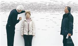 ‘Measuring the Universe’ Installation Invited Visitors to Record Their Names and Height