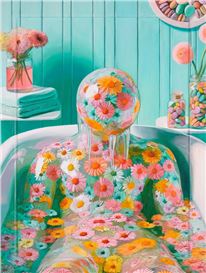 Surreal Paintings Visualize How the Public Masks We Wear Drip Away in Private [Interview]