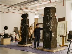 Huma Bhabha and Alberto Giacometti share an emotional connection in dialogue at the Barbican