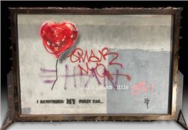 Banksy Balloon Heart Mural Back on View in New York Ahead of Charity Auction