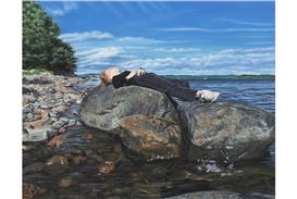 Tim Hawkinson Shifts to Painting with Intimate "Cabinet Pictures" at Miles McEnery Gallery