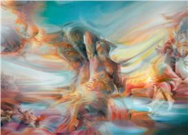 Monumental Oil Paintings Explore Personal Transformation Through Swirling Ethereality