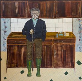 Aicha Khorchid's self-taught odyssey debuts in bold life-sized portraits at GNYP Gallery