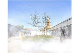Neue Nationalgalerie Unveils Monumental, Ephemeral Fog Sculpture by Fujiko Nakaya