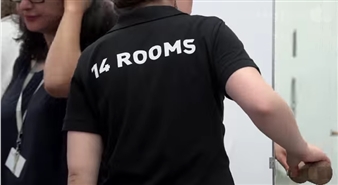 VernissageTV covers the opening reception for 14 Rooms at Art Basel 2014