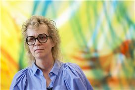 Ahead of Art Basel, Katharina Grosse Sprays the Messeplatz with Color