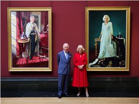 King Charles Iii and Queen Camilla Unveil Their Coronation Portraits