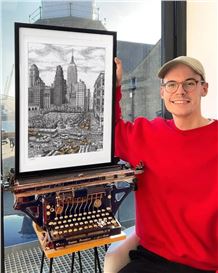 Typewriter Artist Creates Meticulously Detailed Cityscapes and Portraits [Interview]