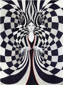 Hypnotic Patterns Envelop Sofia Bonati’s Nostalgic and Stylish Imagined Portraits