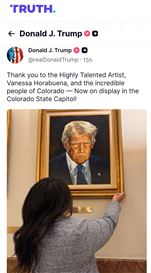 Trump-approved Portrait hangs in Colorado Capitol after ‘Purposefully Distorted’ Version was removed Trump-approved Portrait hangs in Colorado Capitol after ‘Purposefully Distorted’ Version was removed