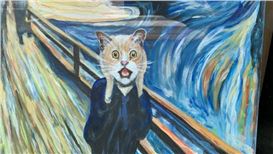 Town's Beloved Cat Stars in Reimagined Masterpieces