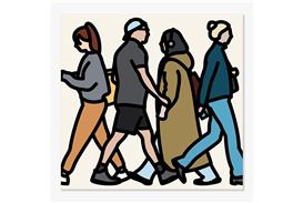 Julian Opie Transforms St. Agnes into Dynamic Cityscape in Monumental KÖNIG GALERIE Exhibition